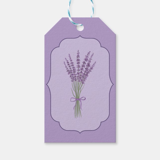 Etiqueta Para Presente Lavanda Obrigado Casamento (Frente)