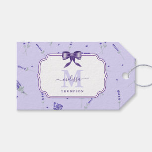 Etiqueta Para Presente Lavanda Roxo Flor Silvestre Floral Botânica