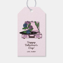 Leitor e Rosa de Registro de Vinilo de Dia de os n