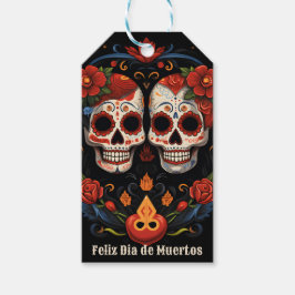 Etiqueta Para Presente 🌹 Lembrança Blooms: Dia de Muertos Tributa 🌹