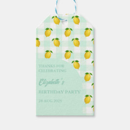 Etiqueta Para Presente Lemon Citrus Summer Birthday