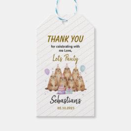 Etiqueta Para Presente Let’s Party Groundhog 5th Birthday – Fun Kids