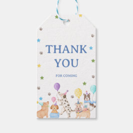Etiqueta Para Presente Let's Pawty Puppy Favor Tag Dog Birthday Party for