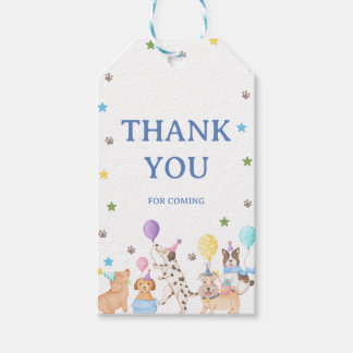 Etiqueta Para Presente Let's Pawty Puppy Favor Tag Dog Birthday Party for