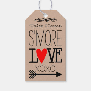 Etiqueta Para Presente Leve para casa S'more Love Kraft Guest Favor