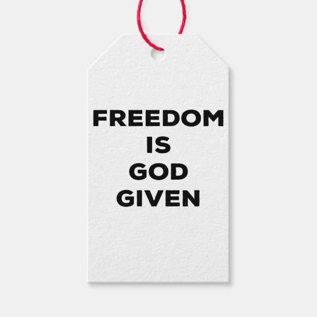 Etiqueta Para Presente Liberdade é Deus (Frente)