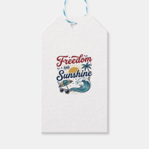 Etiqueta Para Presente Liberdade E Sol Vintage Camisa Praia Design (3