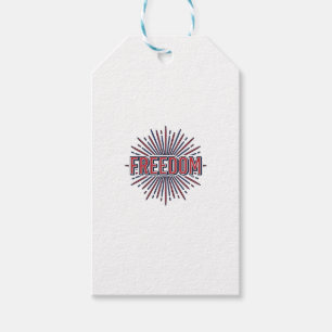 Etiqueta Para Presente Liberdade Fogos de Artifício Patrióticos Camisa Ve