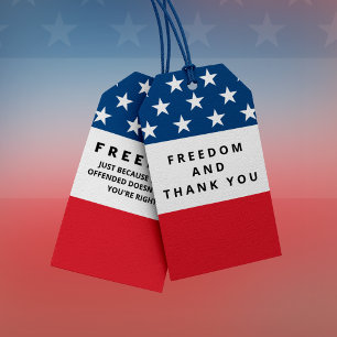 Etiqueta Para Presente Liberdade Um Patriota Verdadeiro