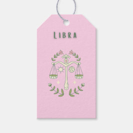 Etiqueta Para Presente Libra Rosa, zodíaco, signo do zodíaco 