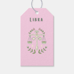 Etiqueta Para Presente Libra Rosa, zodíaco, signo do zodíaco