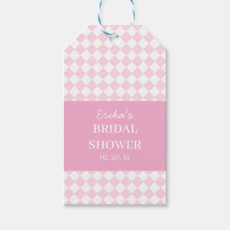 Etiqueta Para Presente Light pink Classic design Bridal Shower Gift Tag