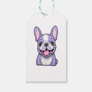 Etiqueta Para Presente Lilac French Bulldog