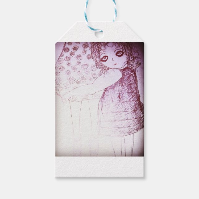 Etiqueta Para Presente Lily era uma garotinha (Frente)