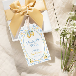 Etiqueta Para Presente Limão Citrus Floral Chá de panela