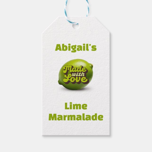 Etiqueta Para Presente Limão Marmalade (Frente)