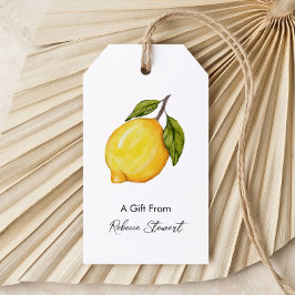 Etiqueta Para Presente Limonada para Todas as Ocasiões Um Presente de Per