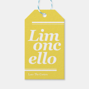 Etiqueta Para Presente Limoncello Obrigado pelo presente de casamento