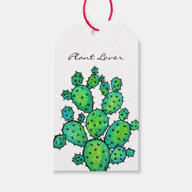 Etiqueta Para Presente Linda Aquarela Picante (Frente)