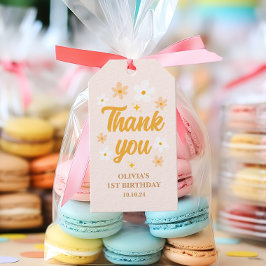 Etiqueta Para Presente Linda Primavera Amarela Rosa Margarida Obrigada An