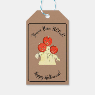 Etiqueta Para Presente Lindo Você Foi BOOado Abóbora de Halloween Fantasm