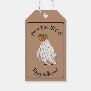 Etiqueta Para Presente Lindo Você Foi BOOado Abóbora de Halloween Fantasm