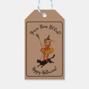 Etiqueta Para Presente Lindo Você Foi BOOado Halloween Gato Preto