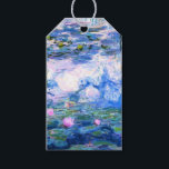 Etiqueta Para Presente Lírios de Água Rosa Monet<br><div class="desc">Uma etiqueta de presente de água rosa monet que contém lírios de água rosa lindos flutuando em um lago azul calmo com almofadas de lírios. Um presente de Monet excelente para fãs do impressionismo e da arte francesa. Inimpressionismo sereno na natureza com lindas flores e paisagem de lagoas cênicas.</div>