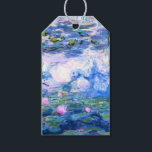 Etiqueta Para Presente Lírios de Água Rosa Monet<br><div class="desc">Uma etiqueta de presente de água rosa monet que contém lírios de água rosa lindos flutuando em um lago azul calmo com almofadas de lírios. Um presente de Monet excelente para fãs do impressionismo e da arte francesa. Inimpressionismo sereno na natureza com lindas flores e paisagem de lagoas cênicas.</div>