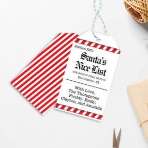 Etiqueta Para Presente Lista de Bonitos Papais noeis de Natal Personaliza