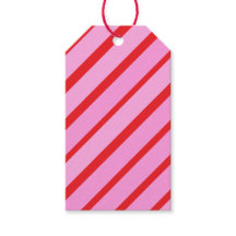 Listras diagonais rosa e vermelho