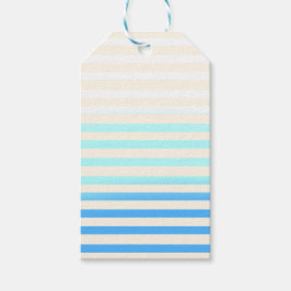 Etiqueta Para Presente Listras Ombre Azul