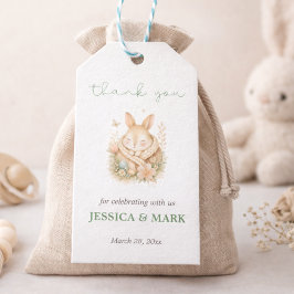 Etiqueta Para Presente Little Bunny Baby Shower Thank You