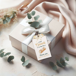 Etiqueta Para Presente Little Cannoli Neutral Beige Italian Baby Shower