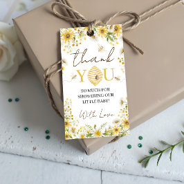 Etiqueta Para Presente Little Honey Bee Floral Favor Tags