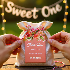 Etiqueta Para Presente Little Peach Floral Baby Shower