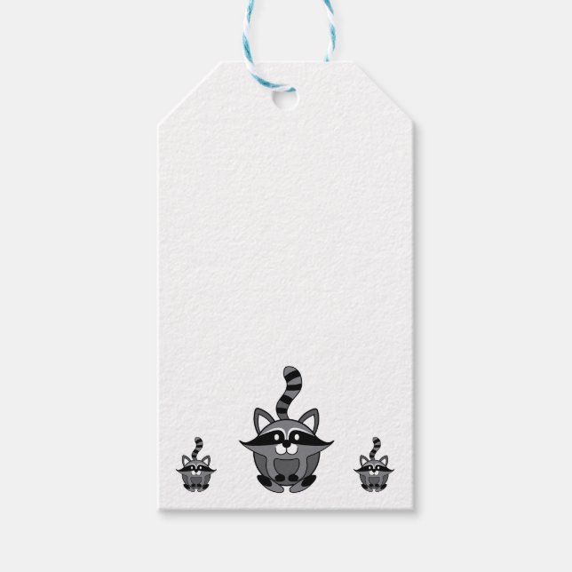Etiqueta Para Presente Little Raccoon (Frente)