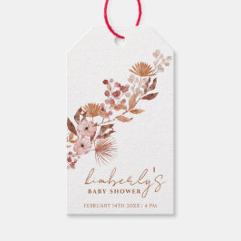 Etiqueta Para Presente Little Wildflower Boho | Chá de fraldas de queda