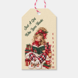 Etiqueta Para Presente Livro de Natal Nome Personalizado Amante