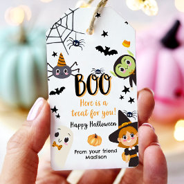 Etiqueta Para Presente Livro de Tratamento Para Você Feliz Halloween Fant