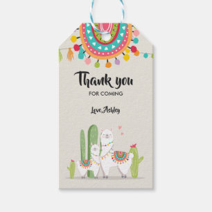 Etiqueta Para Presente Llama obrigado você marca Fiesta Cactus Alpaca Me