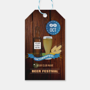 Etiqueta Para Presente Logotipo adicional do Octoberfest Club/Pub/Company