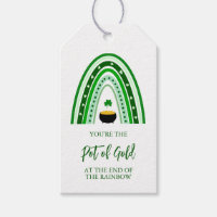 Logotipo Boho Arco-íris do Dia de São Patrício
