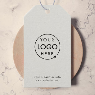 Etiqueta Para Presente Logotipo Cinza Moderno Minimalista Profissional