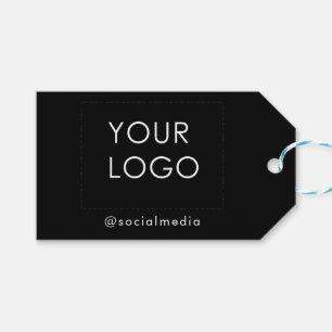 Etiqueta Para Presente Logotipo comercial da empresa moderna Mídia social
