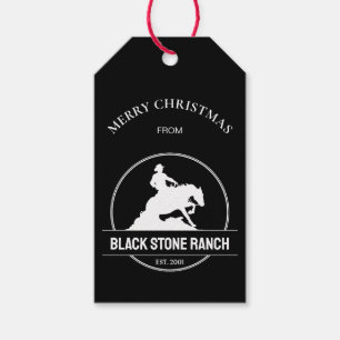 Etiqueta Para Presente Logotipo de fazenda de cavalos marca comercial Nat