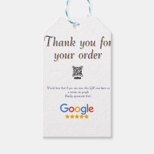 Etiqueta Para Presente logotipo de revisão de negócios do Google Scan QR 