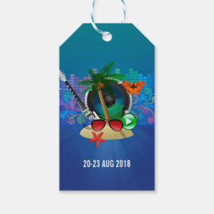 Etiqueta Para Presente logotipo do Festival de Música de Verão do Clube