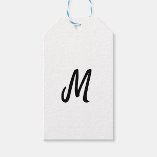 Etiqueta Para Presente logotipo minimalista simples de monograma personal