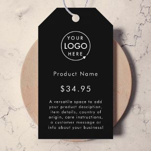 Etiqueta Para Presente Logotipo preto Marcas Modernas de Preços dos Pr